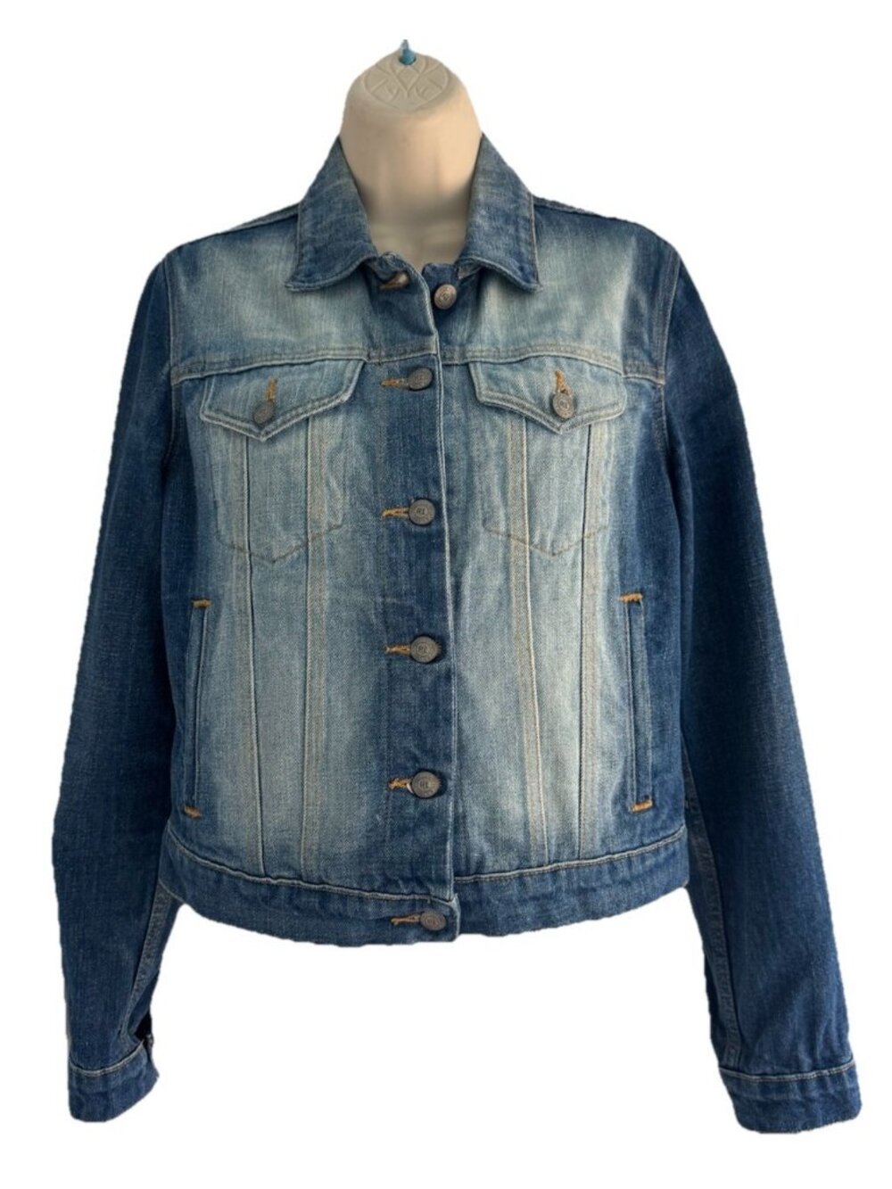 VTG Polo Jeans Co Ralph Lauren Women's Sz S Saturday Denim Jean Jacket  90s Y2K